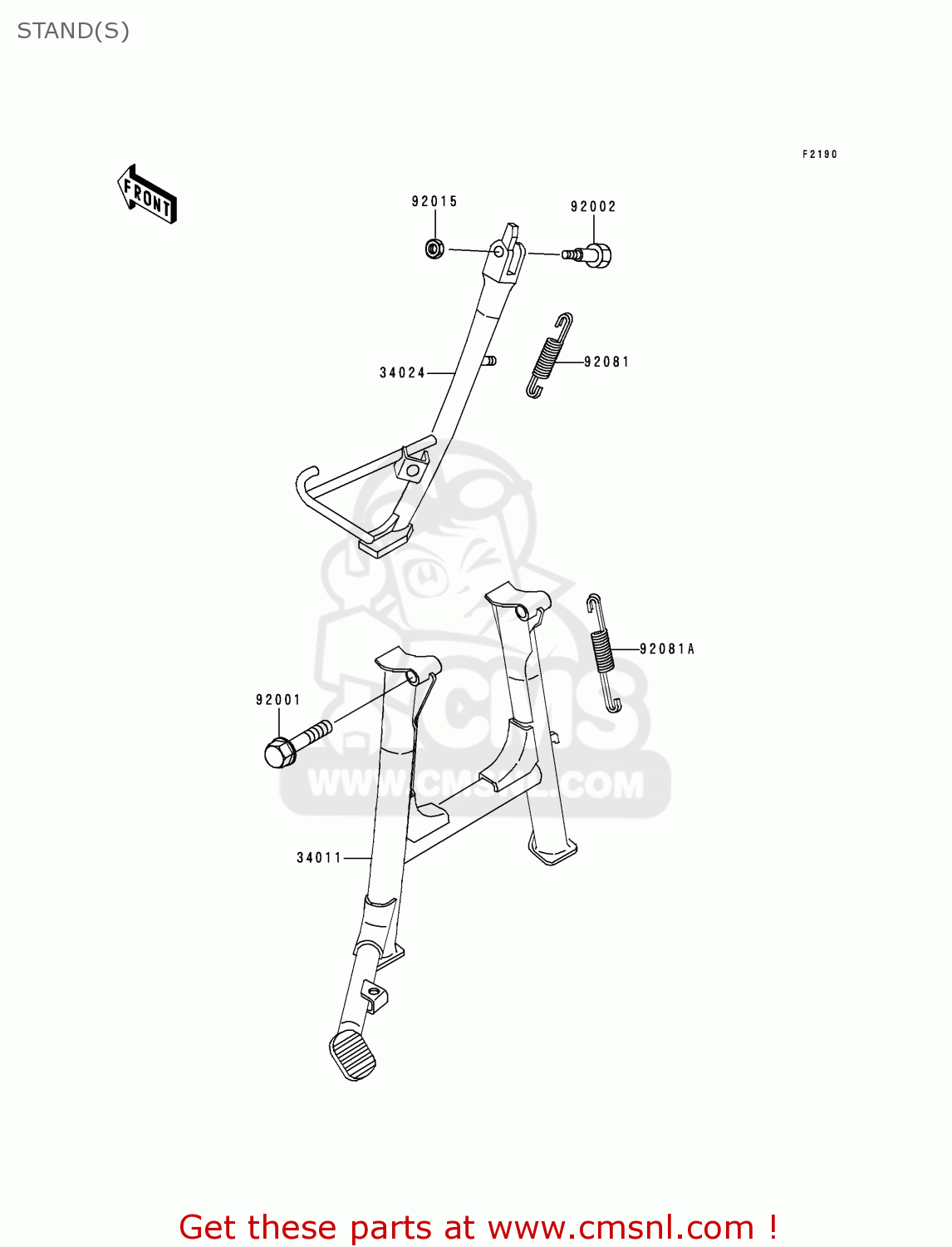 STAND(S) ZG1000A14 1000GTR 1999 UNITED KINGDOM FR NL FG NR SD ST