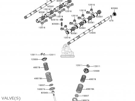 VALVE(S) - ZG1000A14 1000GTR 1999 UNITED KINGDOM FR NL FG NR SD ST