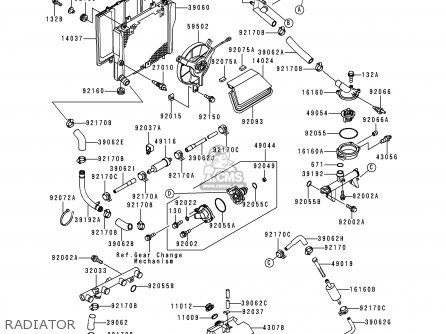 RADIATOR - ZG1000A14 1000GTR 1999 UNITED KINGDOM FR NL FG NR SD ST