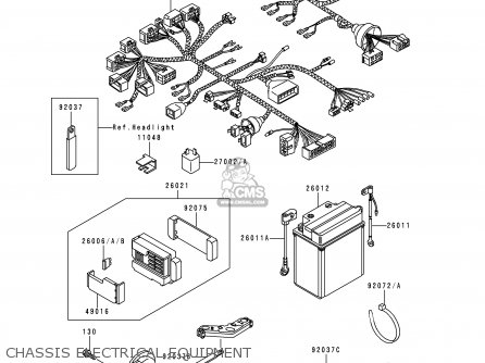CHASSIS ELECTRICAL EQUIPMENT - ZG1000A14 1000GTR 1999 UNITED KINGDOM FR NL FG NR SD ST