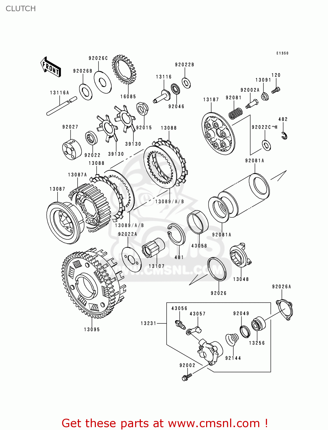 CLUTCH ZG1000A14 CONCOURS 1999 USA CALIFORNIA CANADA