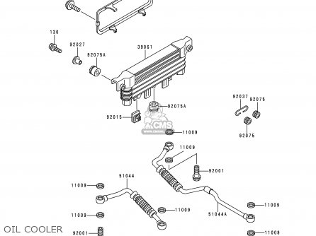 OIL COOLER - ZG1000A14 CONCOURS 1999 USA CALIFORNIA CANADA