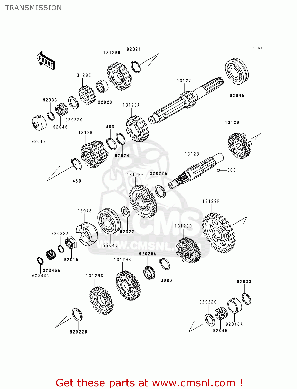 TRANSMISSION ZG1000A15 1000GTR 2000 EUROPE FR