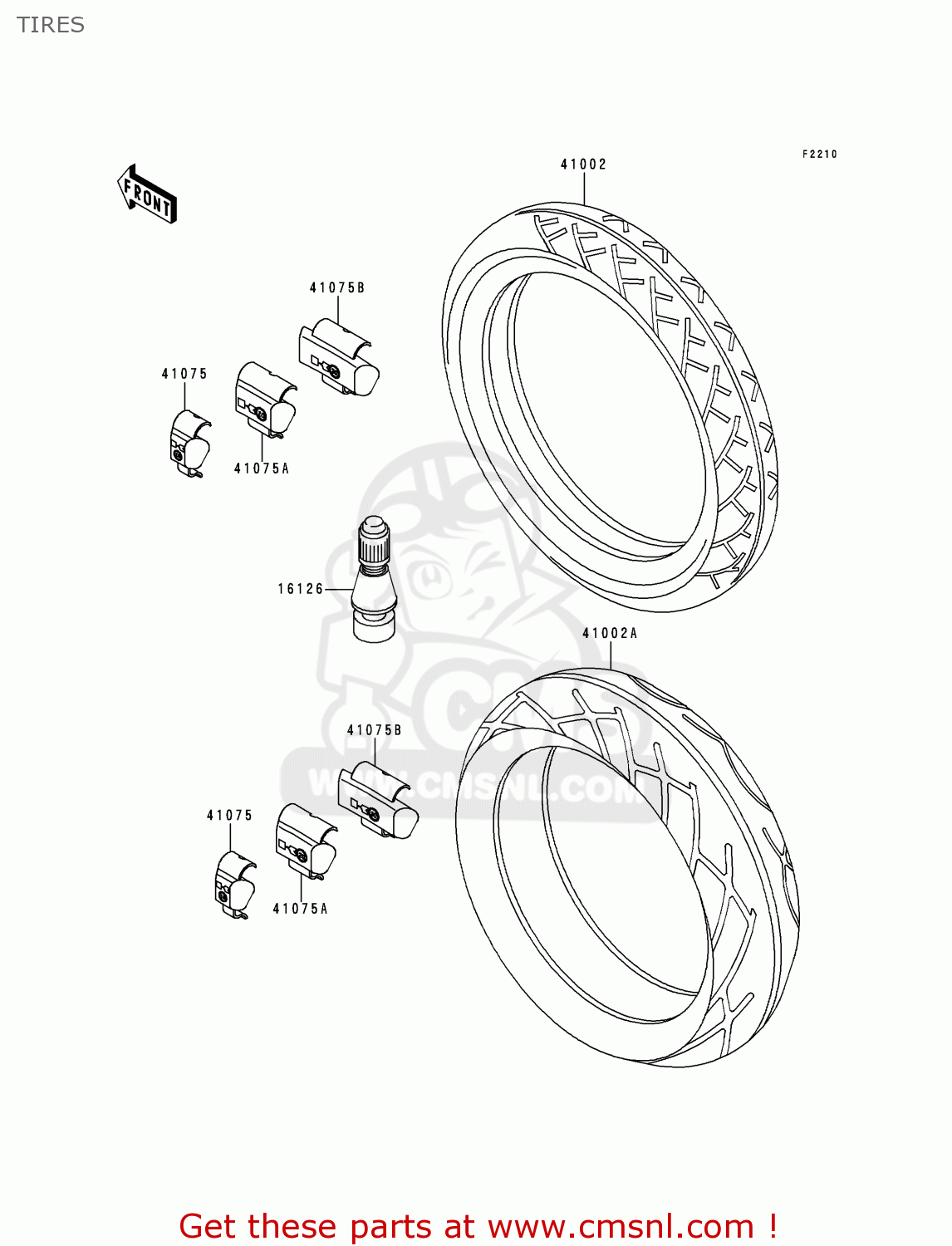 TIRES ZG1000A15 1000GTR 2000 EUROPE FR