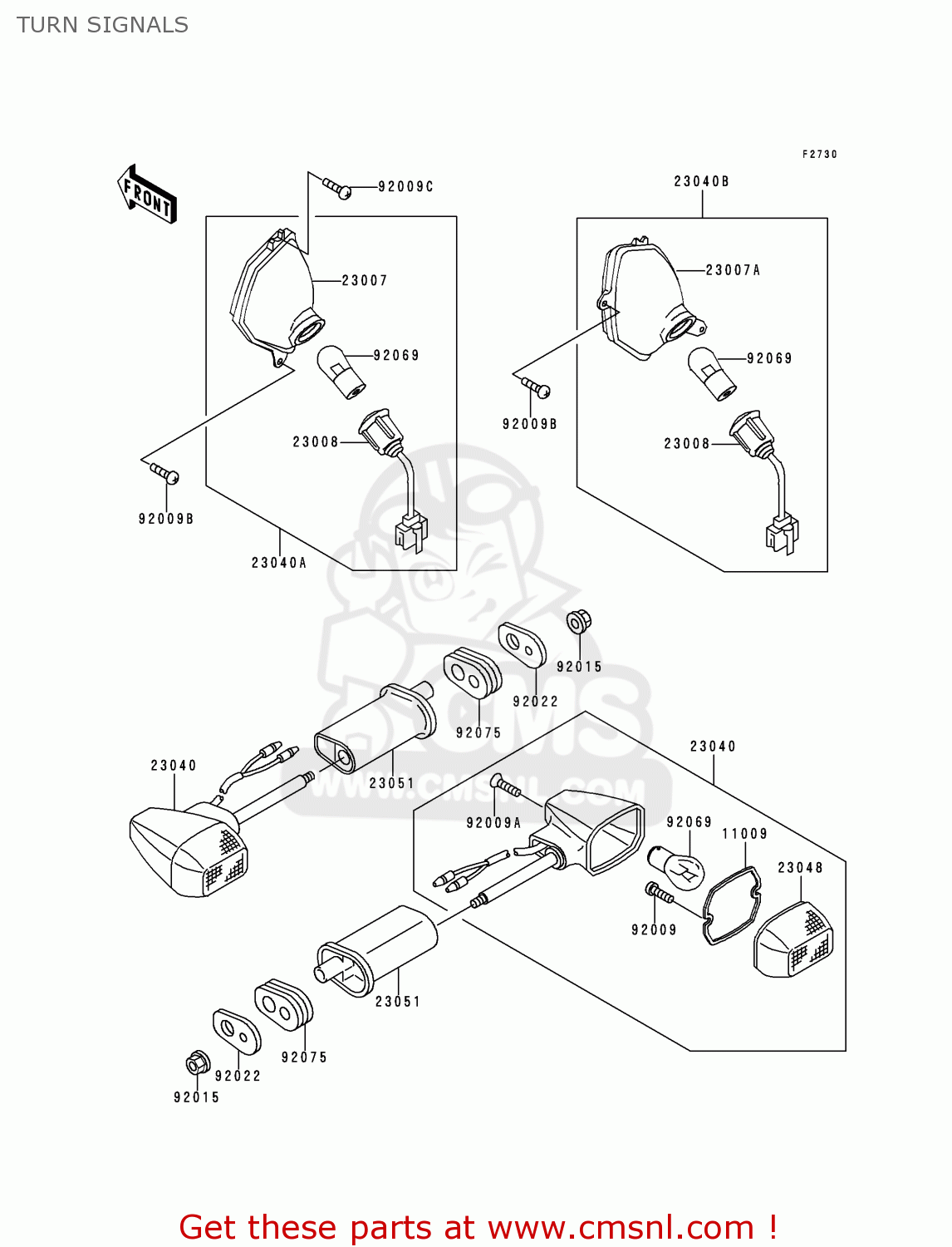 TURN SIGNALS ZG1000A15 1000GTR 2000 EUROPE FR