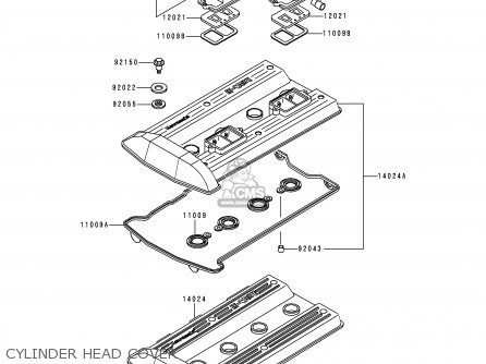 CYLINDER HEAD COVER - ZG1000A15 1000GTR 2000 EUROPE FR