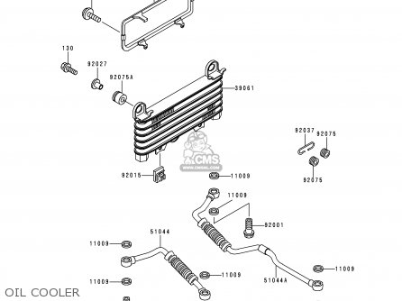 OIL COOLER - ZG1000A15 1000GTR 2000 EUROPE FR