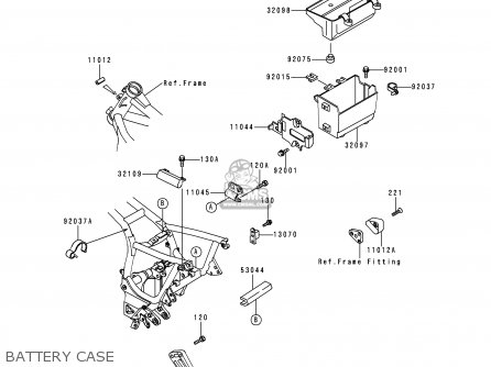 BATTERY CASE - ZG1000A15 1000GTR 2000 EUROPE FR