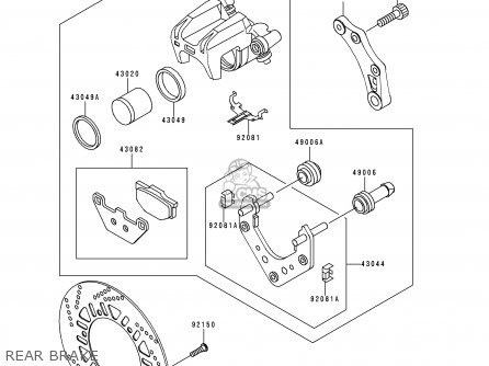 REAR BRAKE - ZG1000A15 1000GTR 2000 EUROPE FR
