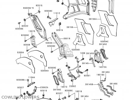 COWLING LOWERS - ZG1000A15 1000GTR 2000 EUROPE FR