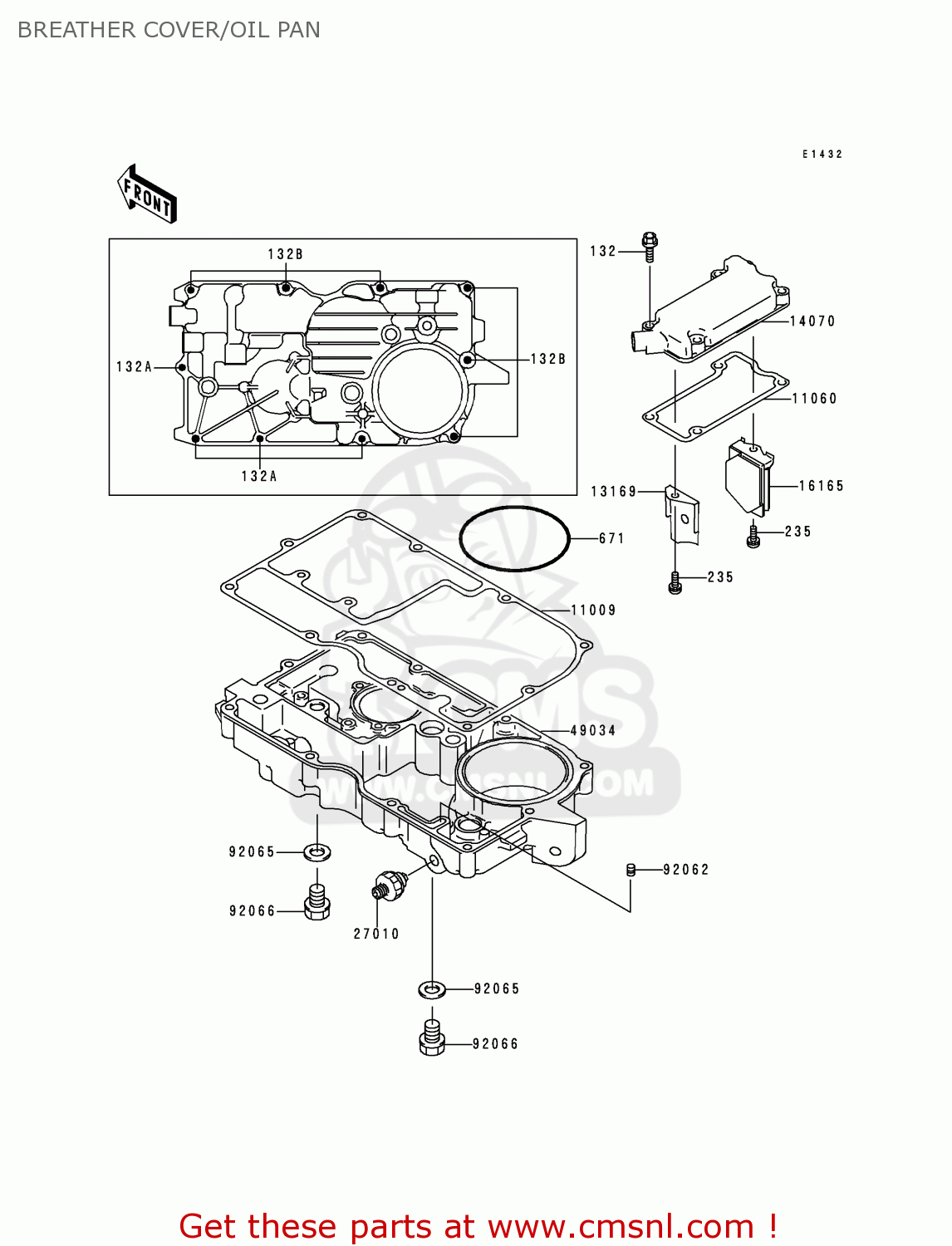 BREATHER COVER/OIL PAN ZG1000A15 CONCOURS 2000 USA CALIFORNIA CANADA