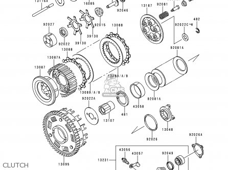 CLUTCH - ZG1000A15 CONCOURS 2000 USA CALIFORNIA CANADA