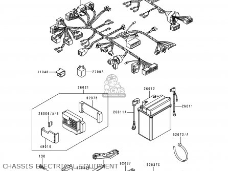 CHASSIS ELECTRICAL EQUIPMENT - ZG1000A15 CONCOURS 2000 USA CALIFORNIA CANADA
