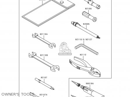 OWNER'S TOOLS - ZG1000A15 CONCOURS 2000 USA CALIFORNIA CANADA