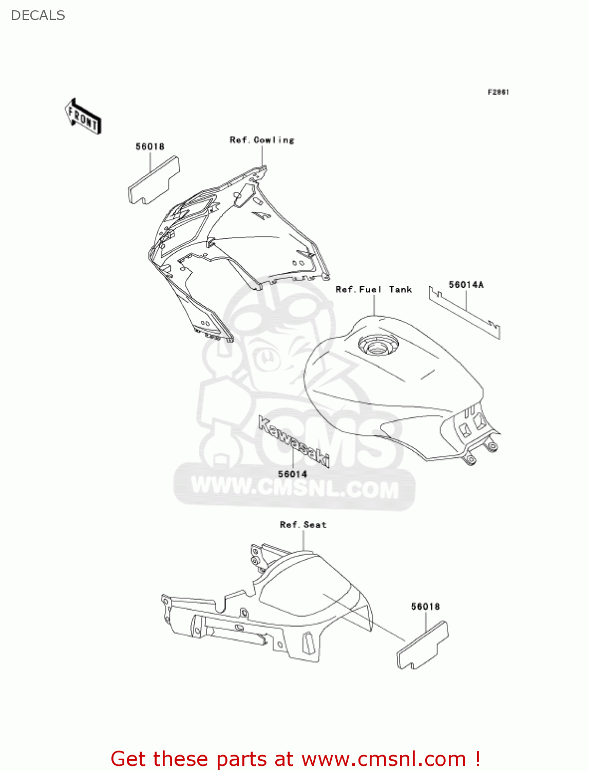DECALS ZG1000A16 CONCOURS 2001 USA CALIFORNIA CANADA