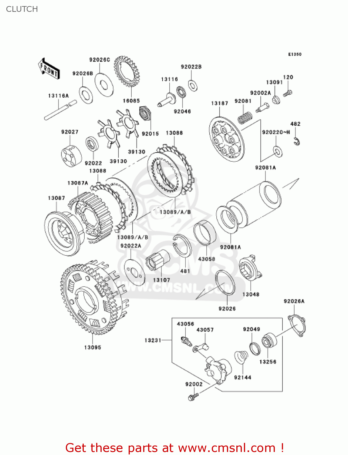 CLUTCH ZG1000A16 CONCOURS 2001 USA CALIFORNIA CANADA