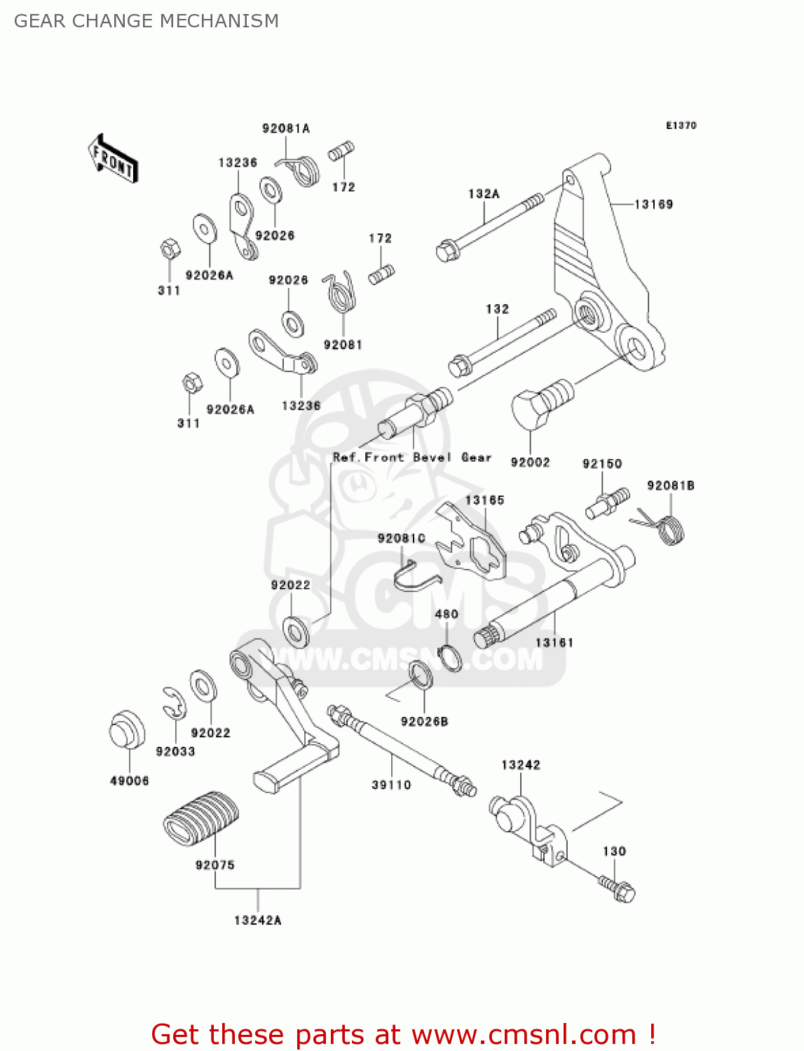 GEAR CHANGE MECHANISM ZG1000A16 CONCOURS 2001 USA CALIFORNIA CANADA