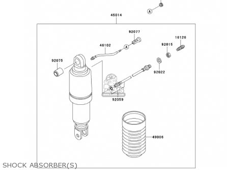 SHOCK ABSORBER(S) - ZG1000A16 CONCOURS 2001 USA CALIFORNIA CANADA