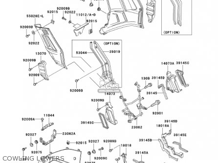 COWLING LOWERS - ZG1000A16 CONCOURS 2001 USA CALIFORNIA CANADA