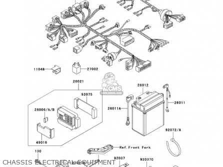 CHASSIS ELECTRICAL EQUIPMENT - ZG1000A16 CONCOURS 2001 USA CALIFORNIA CANADA