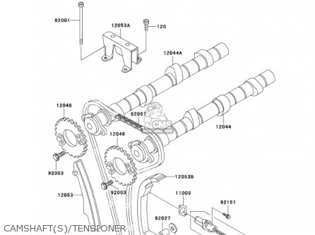 CAMSHAFT(S)/TENSIONER - ZG1000A16 CONCOURS 2001 USA CALIFORNIA CANADA