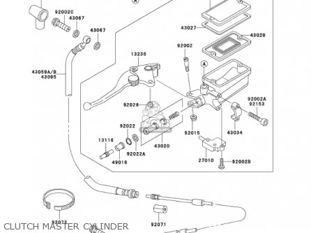 CLUTCH MASTER CYLINDER - ZG1000A16 CONCOURS 2001 USA CALIFORNIA CANADA