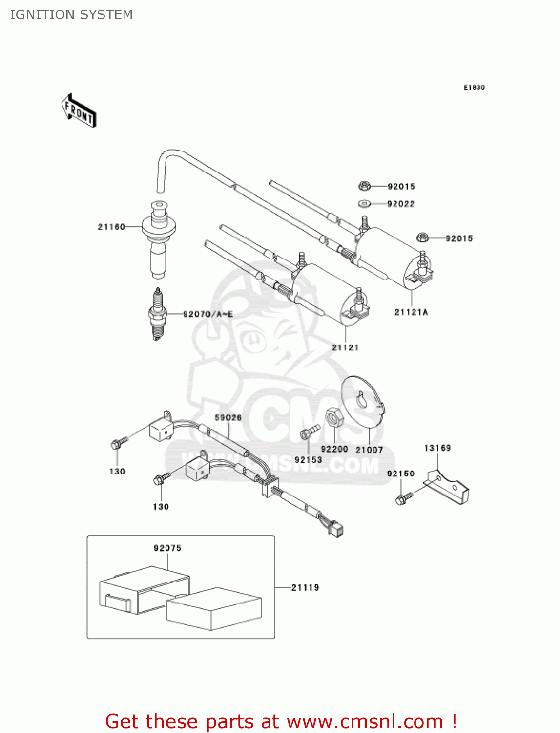 IGNITION SYSTEM ZG1000A17 CONCOURS 2002 USA CALIFORNIA CANADA