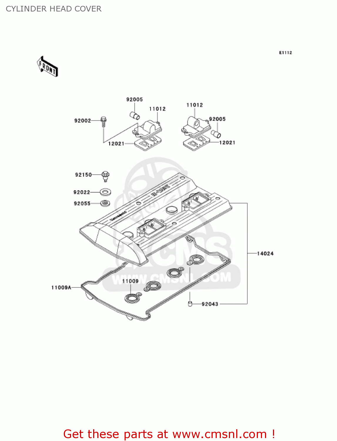 CYLINDER HEAD COVER ZG1000A17 CONCOURS 2002 USA CALIFORNIA CANADA