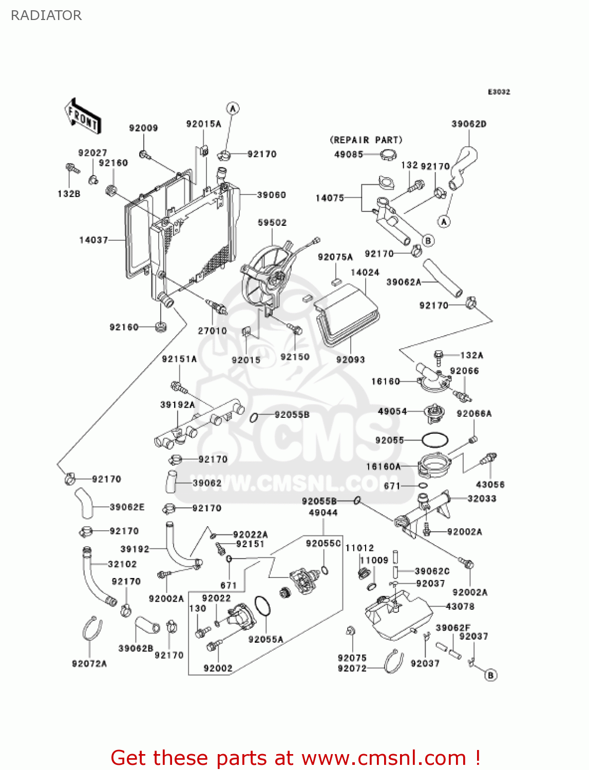 RADIATOR ZG1000A17 CONCOURS 2002 USA CALIFORNIA CANADA