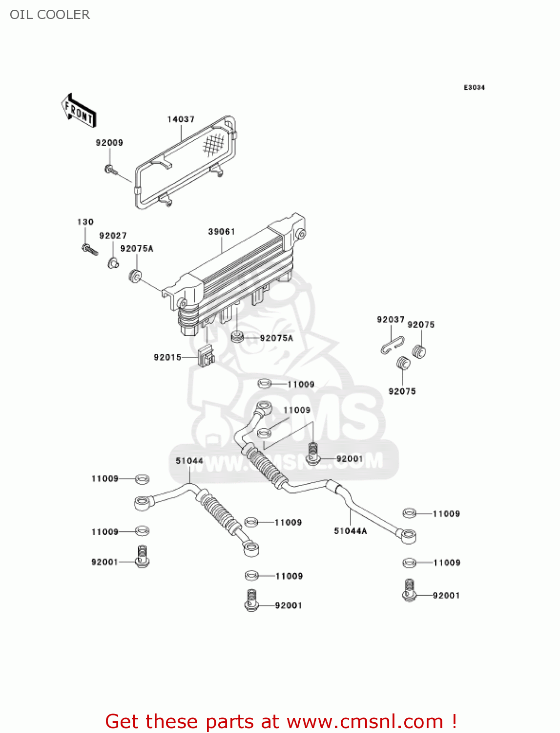 OIL COOLER ZG1000A17 CONCOURS 2002 USA CALIFORNIA CANADA