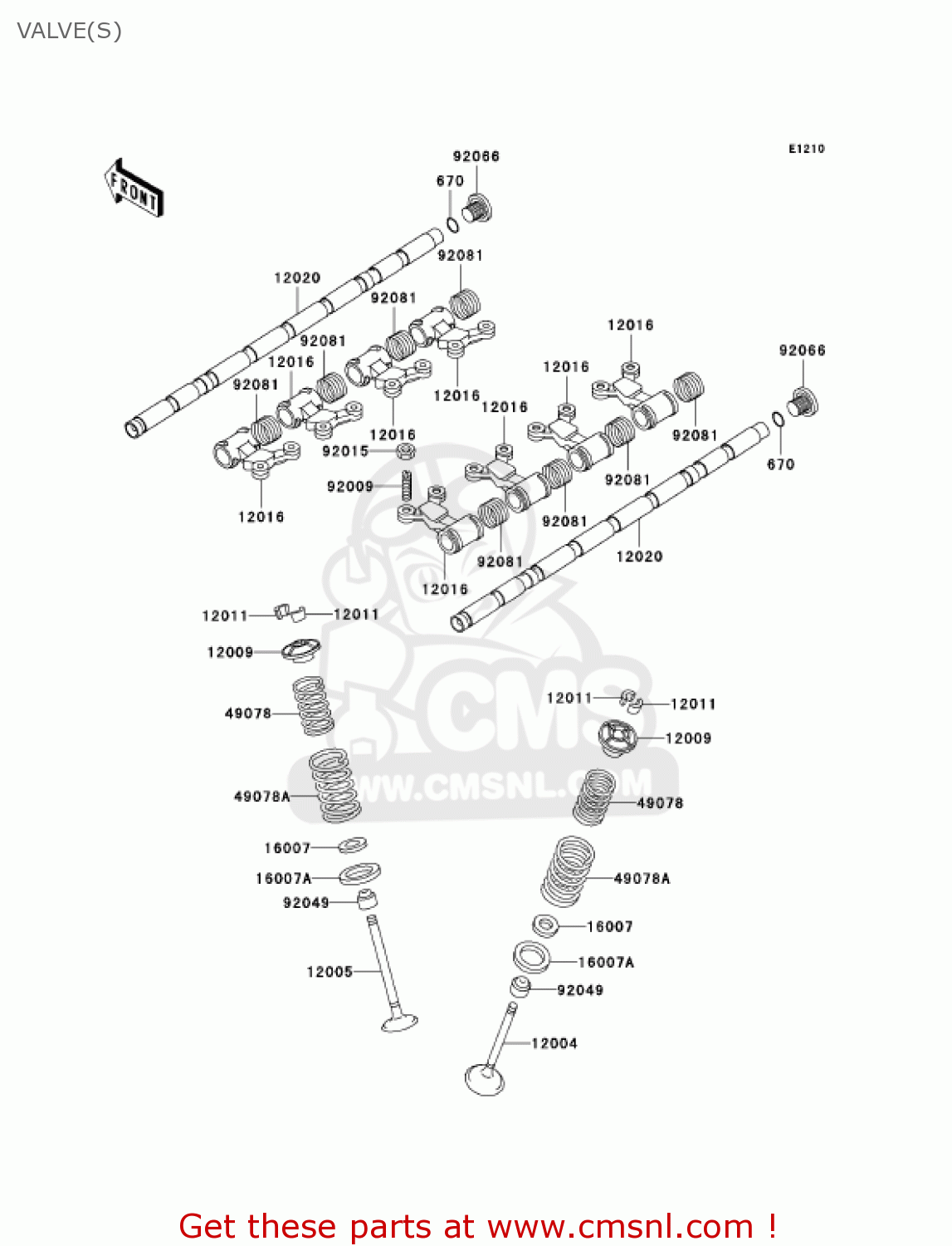 VALVE(S) ZG1000A17 CONCOURS 2002 USA CALIFORNIA CANADA