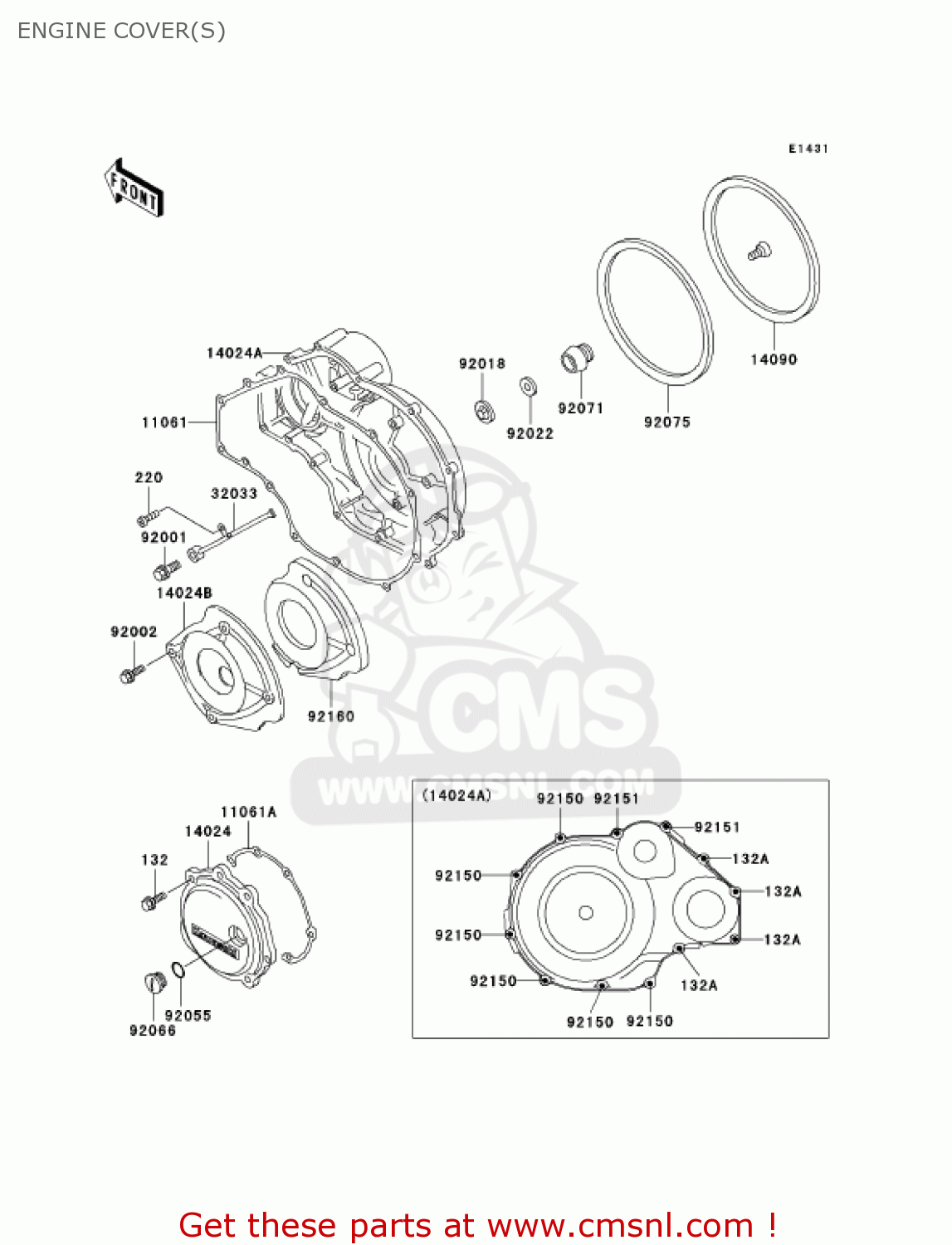 ENGINE COVER(S) ZG1000A17 CONCOURS 2002 USA CALIFORNIA CANADA