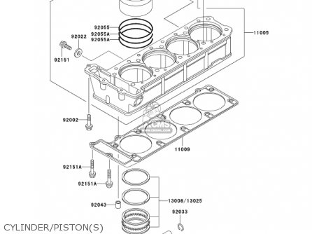 CYLINDER/PISTON(S) - ZG1000A17 CONCOURS 2002 USA CALIFORNIA CANADA