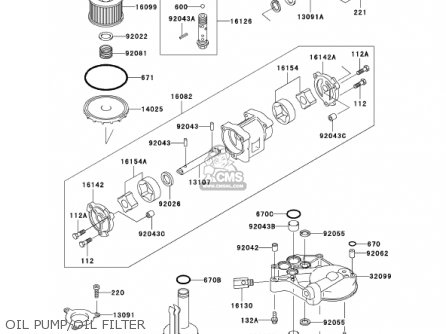 OIL PUMP/OIL FILTER - ZG1000A17 CONCOURS 2002 USA CALIFORNIA CANADA
