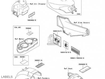 LABELS - ZG1000A17 CONCOURS 2002 USA CALIFORNIA CANADA