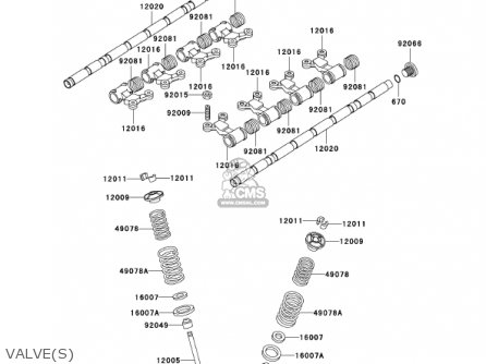 VALVE(S) - ZG1000A17 CONCOURS 2002 USA CALIFORNIA CANADA