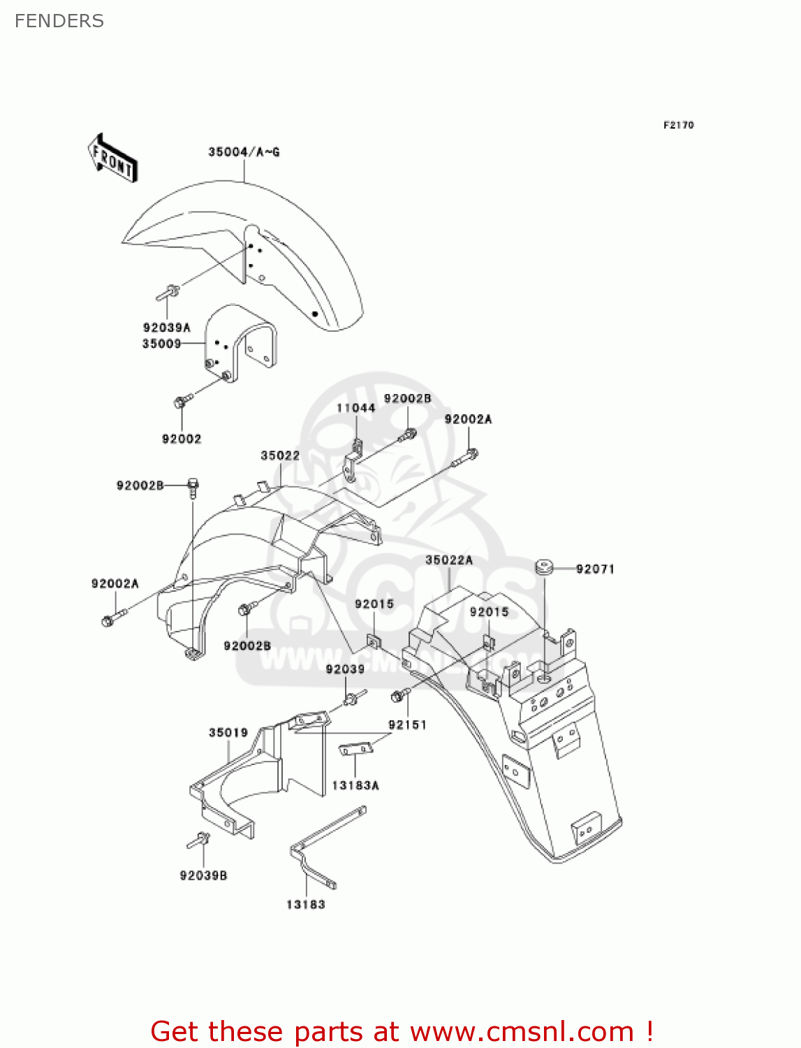 FENDERS ZG1000A18 CONCOURS 2003 USA CALIFORNIA CANADA