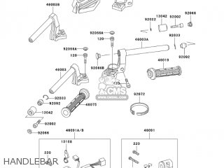 HANDLEBAR - ZG1000A18 CONCOURS 2003 USA CALIFORNIA CANADA