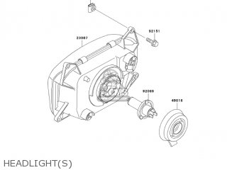 HEADLIGHT(S) - ZG1000A18 CONCOURS 2003 USA CALIFORNIA CANADA