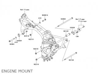 ENGINE MOUNT - ZG1000A18 CONCOURS 2003 USA CALIFORNIA CANADA