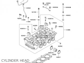 CYLINDER HEAD - ZG1000A18 CONCOURS 2003 USA CALIFORNIA CANADA