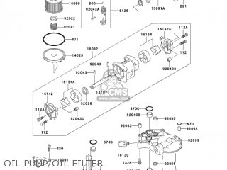 OIL PUMP/OIL FILTER - ZG1000A18 CONCOURS 2003 USA CALIFORNIA CANADA