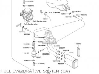 FUEL EVAPORATIVE SYSTEM (CA) - ZG1000A18 CONCOURS 2003 USA CALIFORNIA CANADA