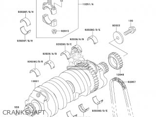 CRANKSHAFT - ZG1000A18 CONCOURS 2003 USA CALIFORNIA CANADA