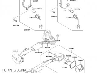 TURN SIGNALS - ZG1000A18 CONCOURS 2003 USA CALIFORNIA CANADA