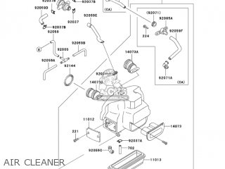 AIR CLEANER - ZG1000A18 CONCOURS 2003 USA CALIFORNIA CANADA