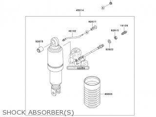 SHOCK ABSORBER(S) - ZG1000A18 CONCOURS 2003 USA CALIFORNIA CANADA