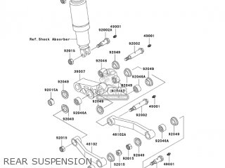 REAR SUSPENSION - ZG1000A18 CONCOURS 2003 USA CALIFORNIA CANADA
