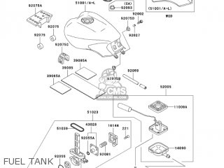 FUEL TANK - ZG1000A18 CONCOURS 2003 USA CALIFORNIA CANADA