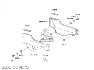 SIDE COVERS - ZG1000A18 CONCOURS 2003 USA CALIFORNIA CANADA